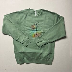 Torrid Sage Green Sweatshirt with Tree Design